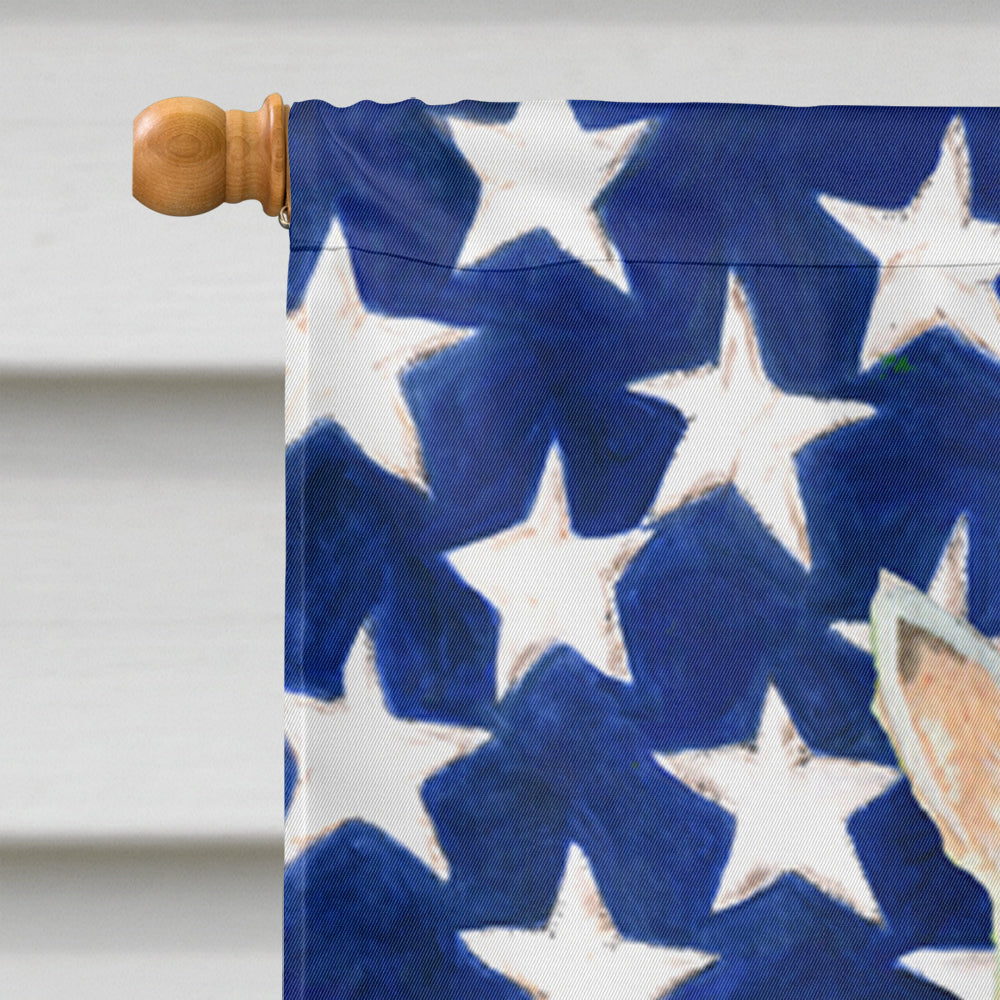 Drapeau américain USA avec drapeau écossais Terrier Taille de la maison en toile