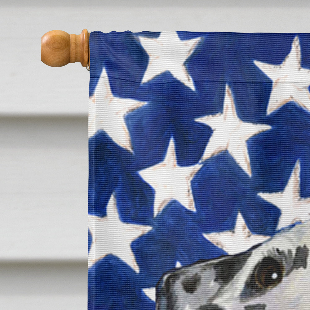 Drapeau américain USA avec drapeau dalmatien Taille de la maison en toile