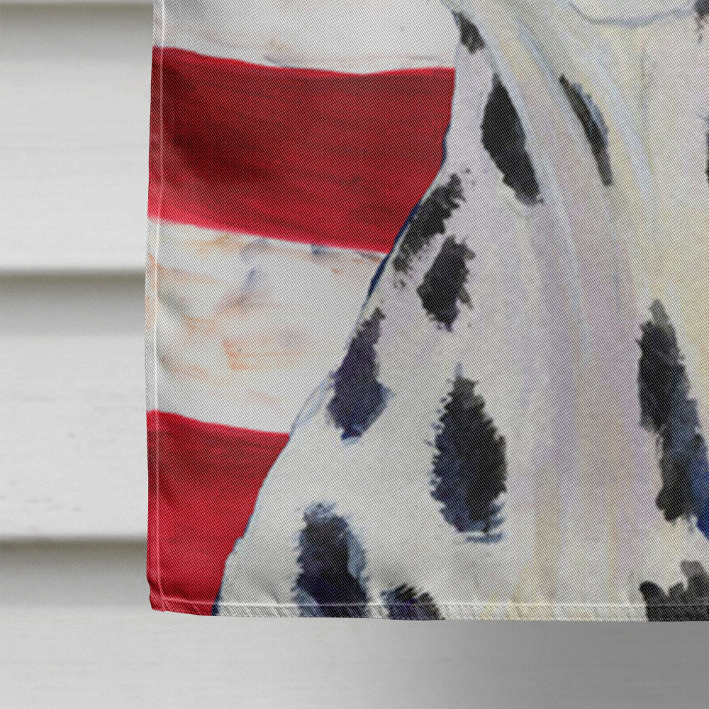 USA American Flag with Dalmatian Flag Canvas House Size  the-store.com.