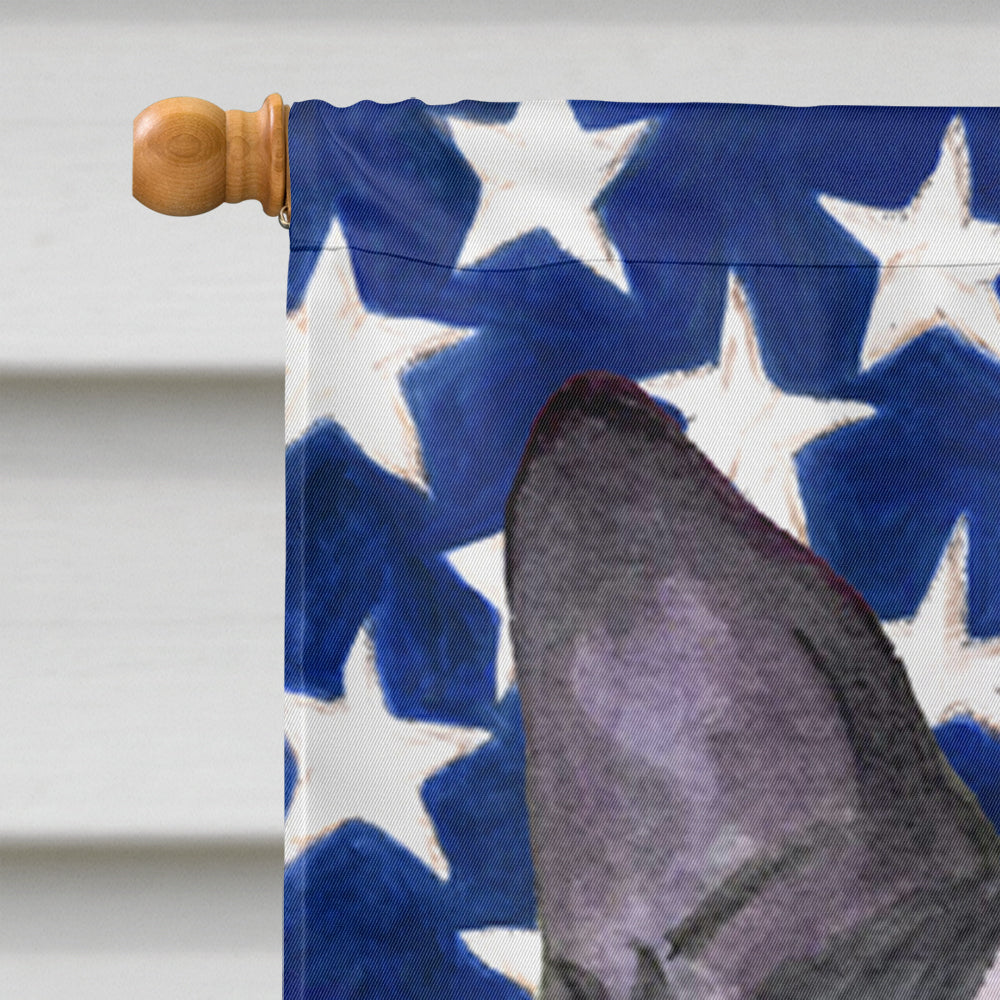 USA American Flag with Boston Terrier Flag Canvas House Size