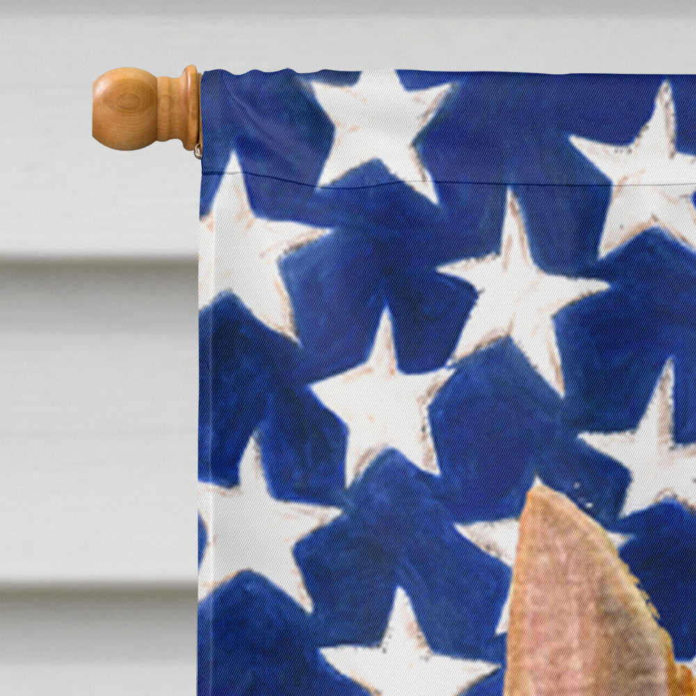USA American Flag with Norwich Terrier Flag Canvas House Size