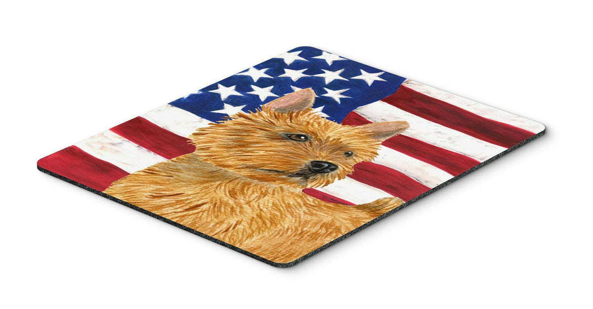 USA American Flag with Norwich Terrier Mouse Pad, Hot Pad or Trivet by Caroline&#39;s Treasures