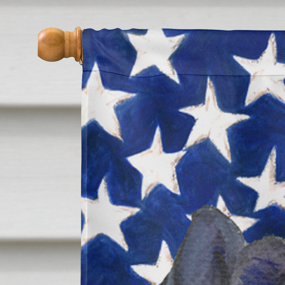USA American Flag with Chow Chow Flag Canvas House Size  the-store.com.