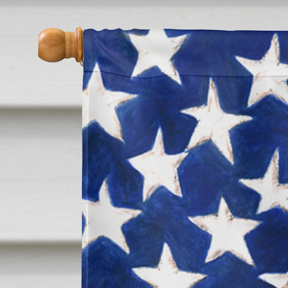 USA American Flag with Irish Wolfhound Flag Canvas House Size  the-store.com.