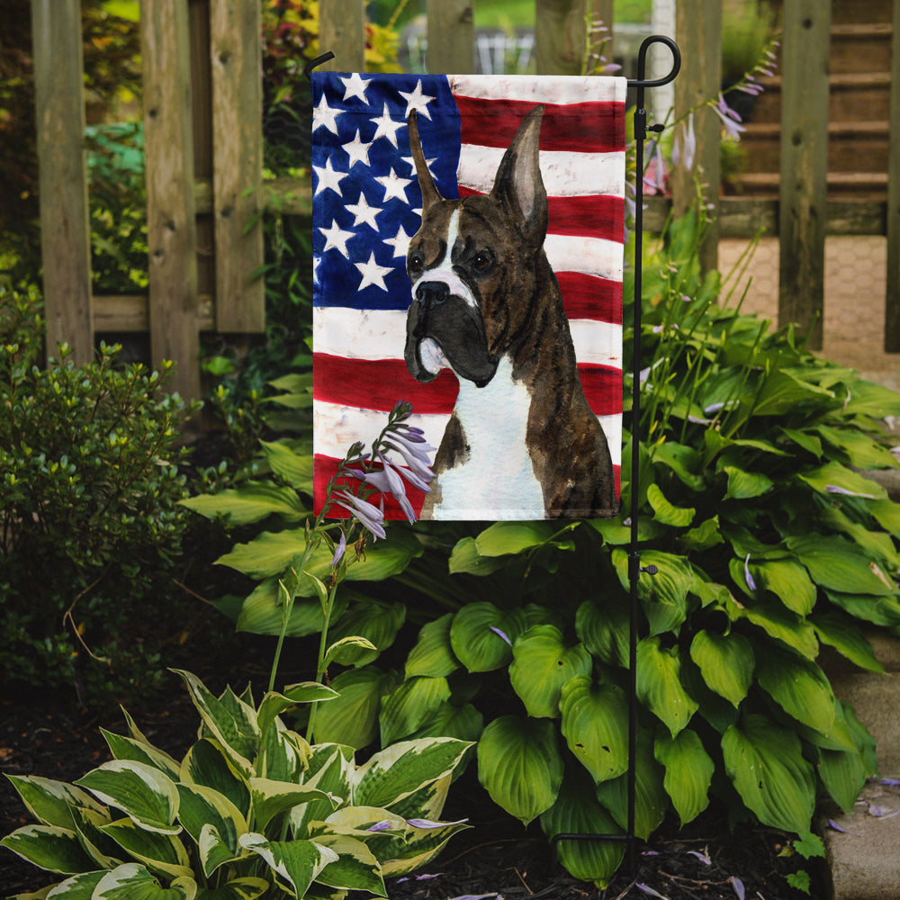 USA American Flag with Boxer Flag Garden Size