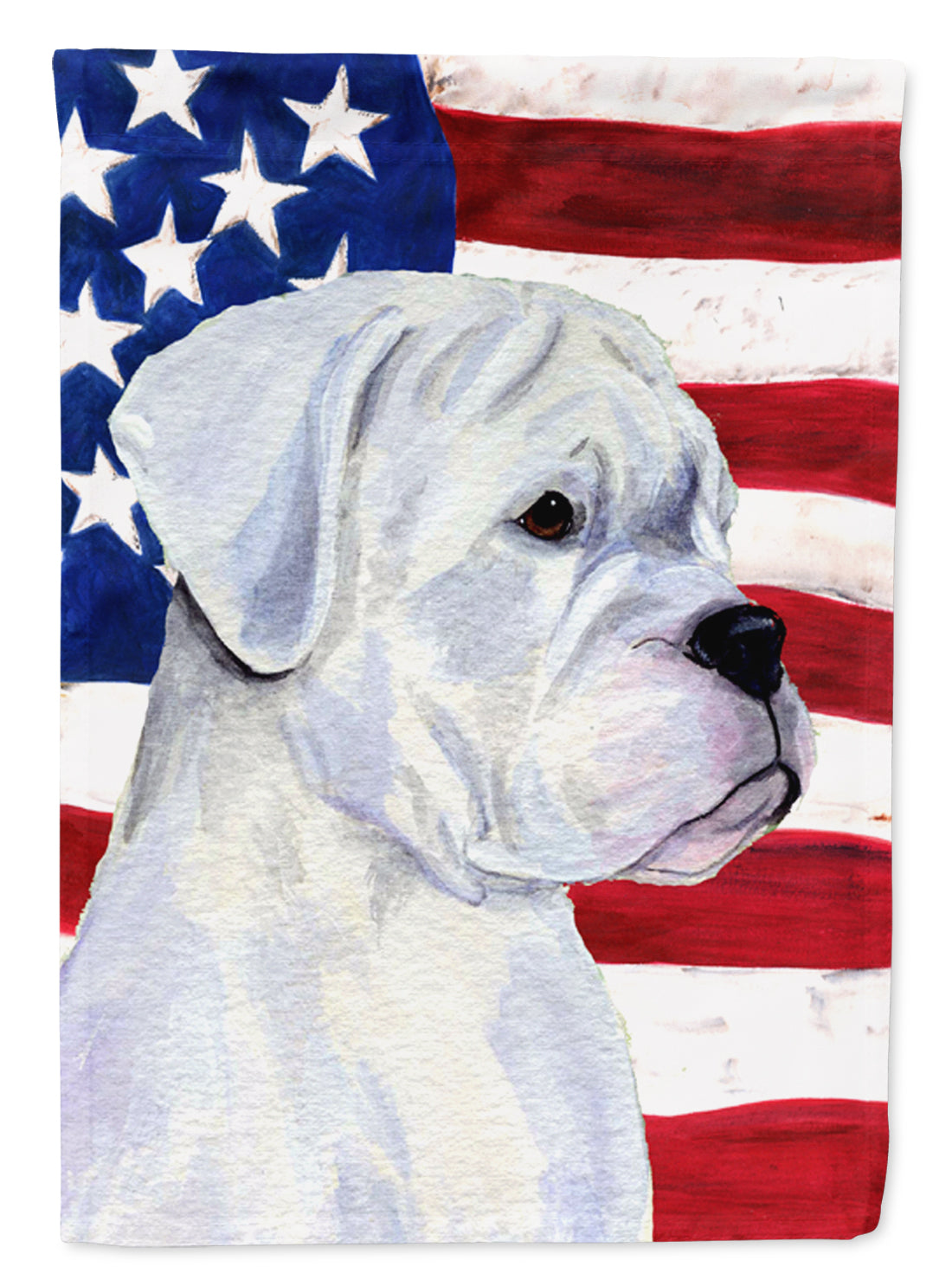 USA American Flag with Boxer Flag Canvas House Size  the-store.com.