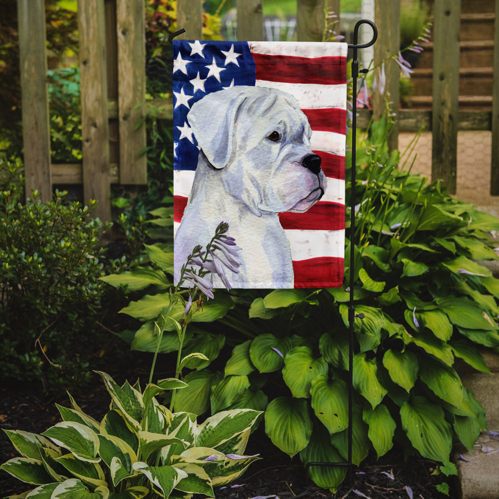 Drapeau américain USA avec drapeau Boxer taille jardin