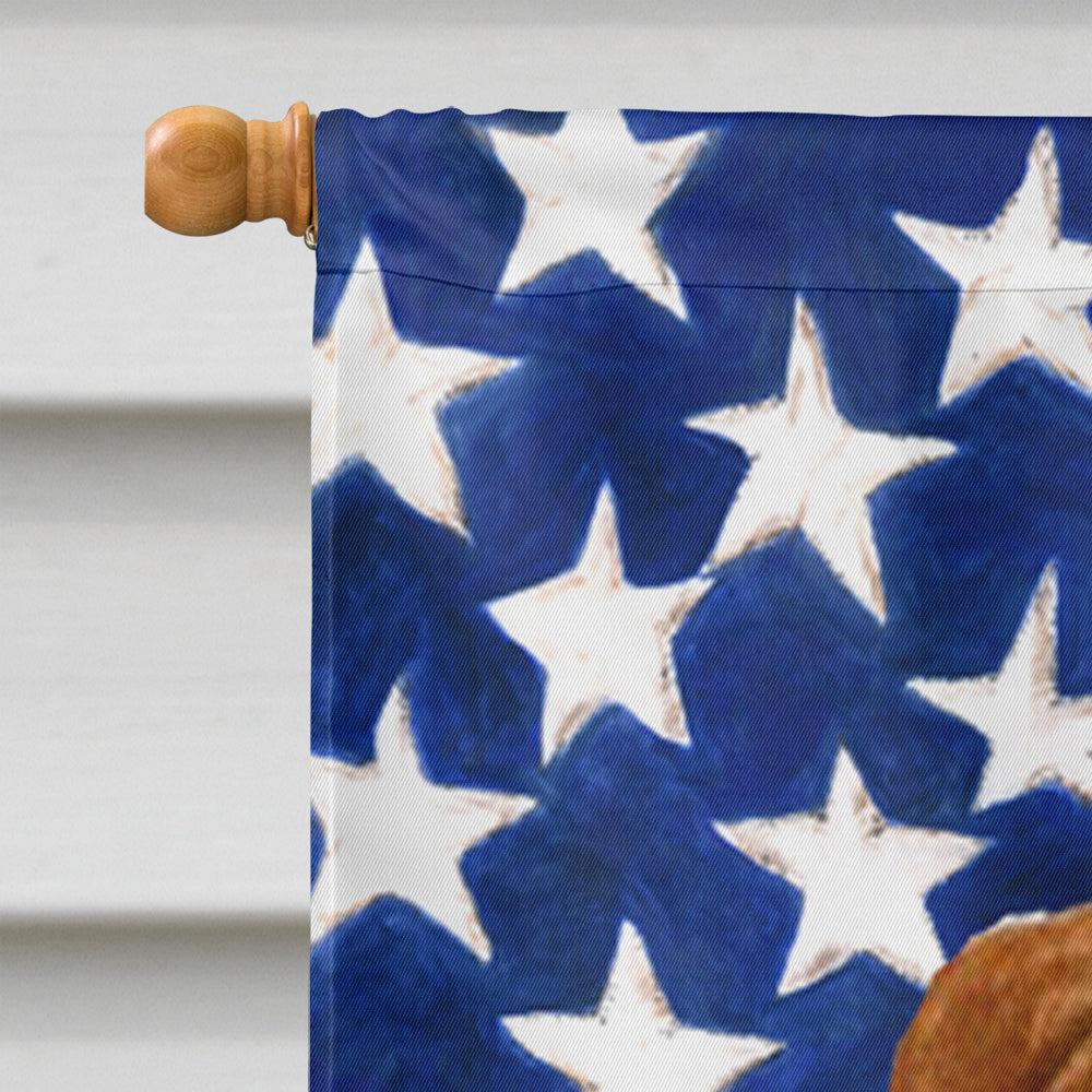 USA American Flag with Sussex Spaniel Flag Canvas House Size  the-store.com.
