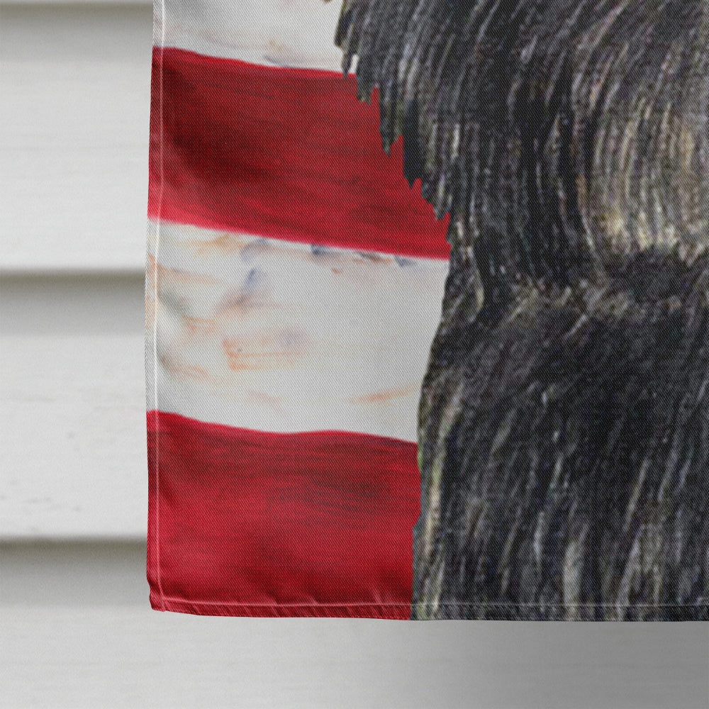 USA American Flag with Affenpinscher Flag Canvas House Size