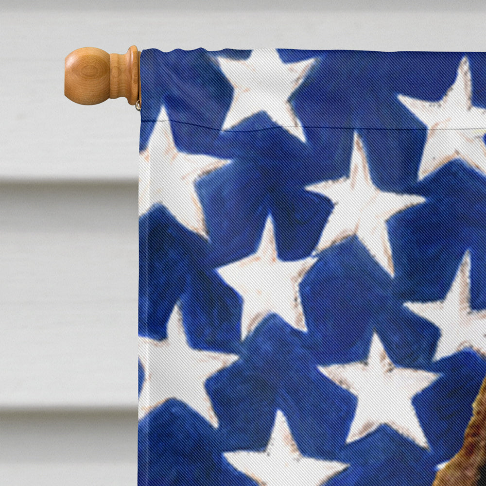 USA American Flag with Springer Spaniel Flag Canvas House Size