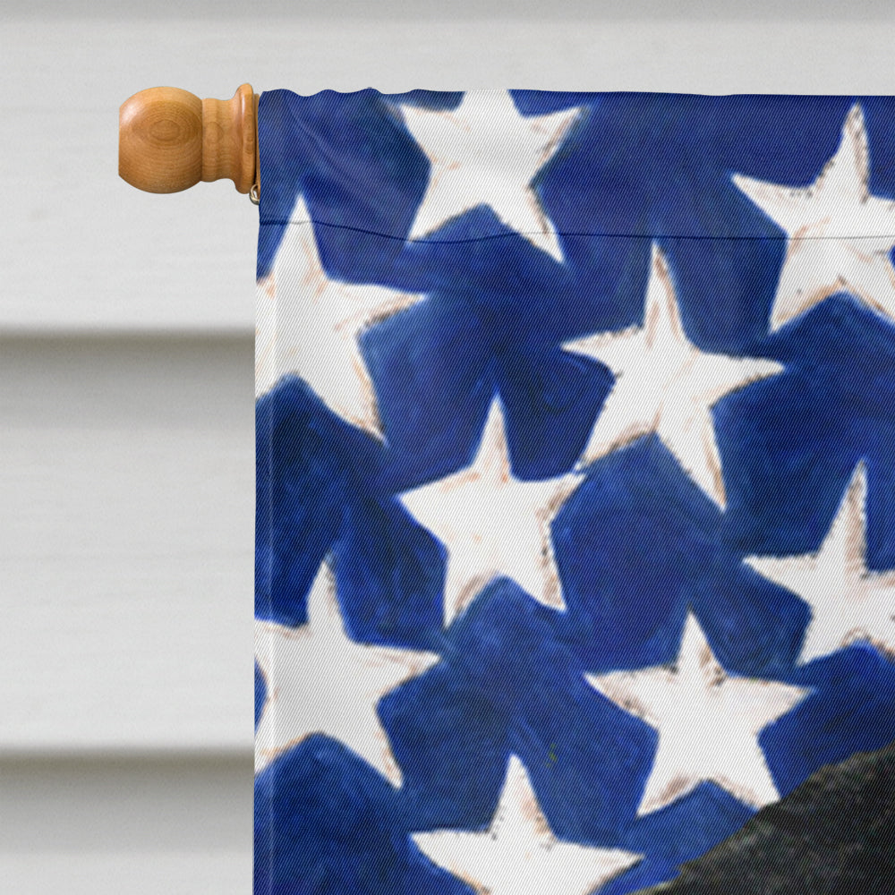 USA American Flag with Gordon Setter Flag Canvas House Size