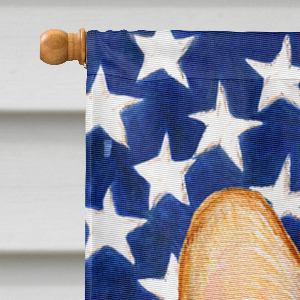 USA American Flag with Corgi Flag Canvas House Size  the-store.com.
