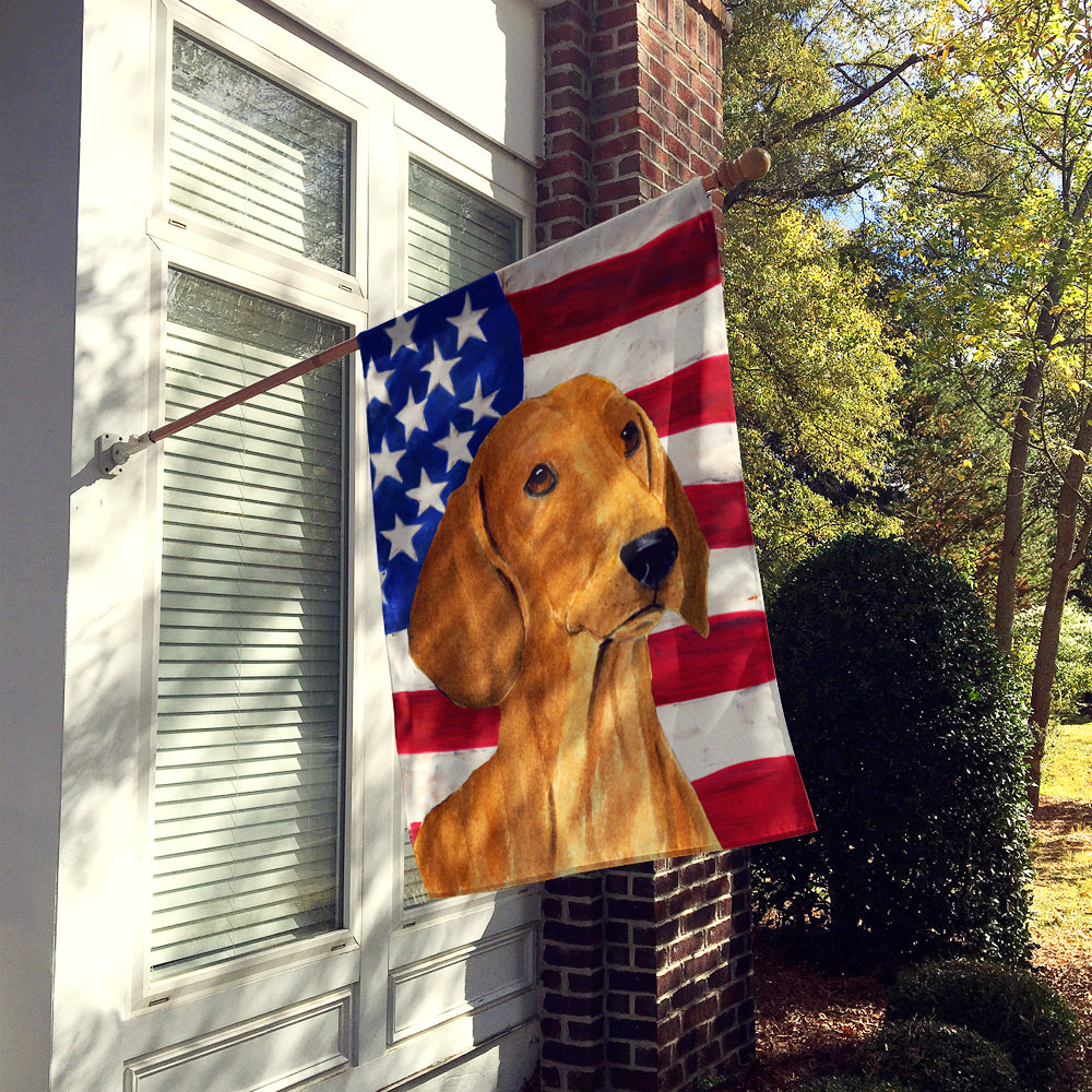 USA American Flag with Dachshund Flag Canvas House Size