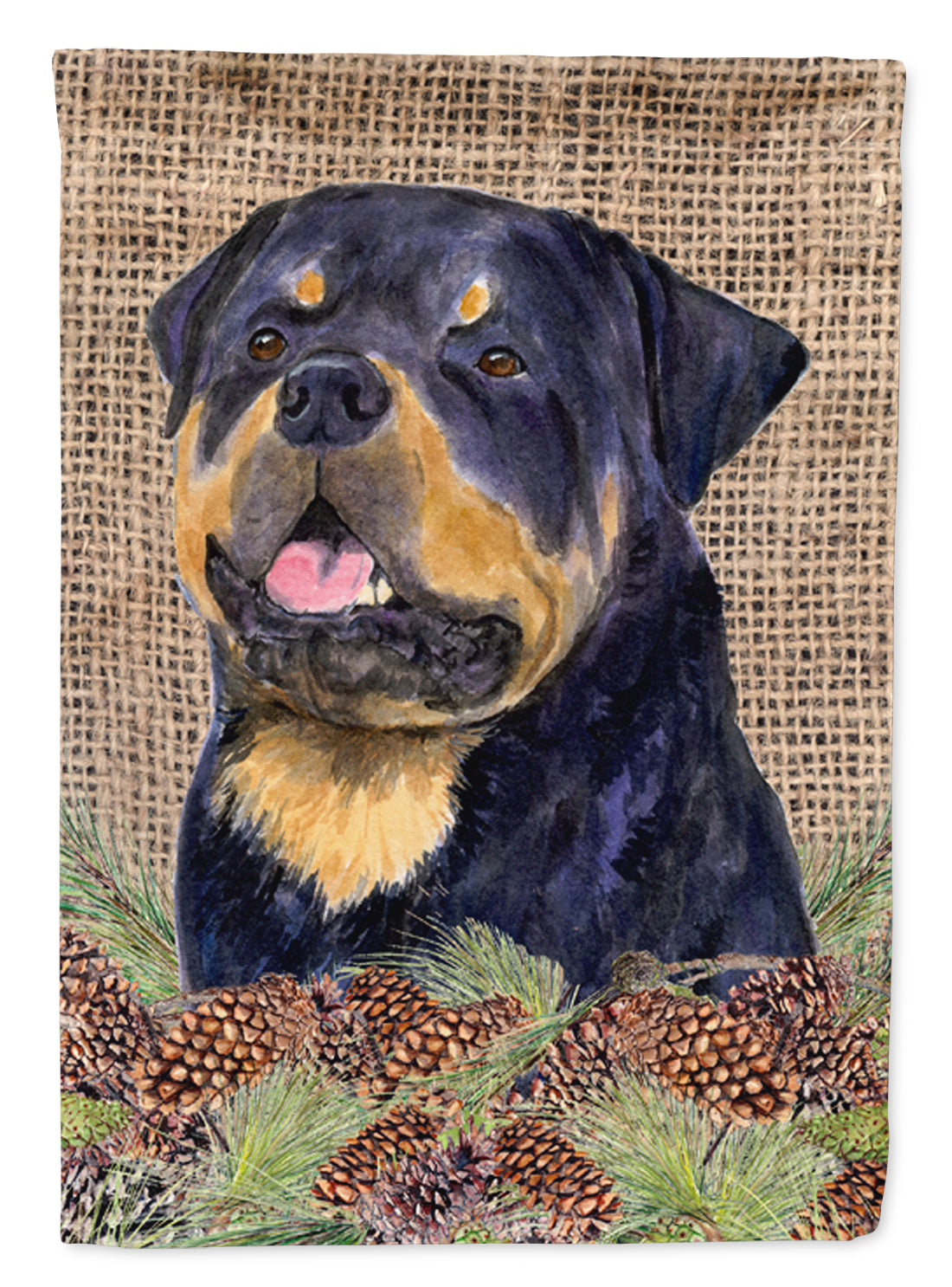 Rottweiler Flag Canvas House Size  the-store.com.