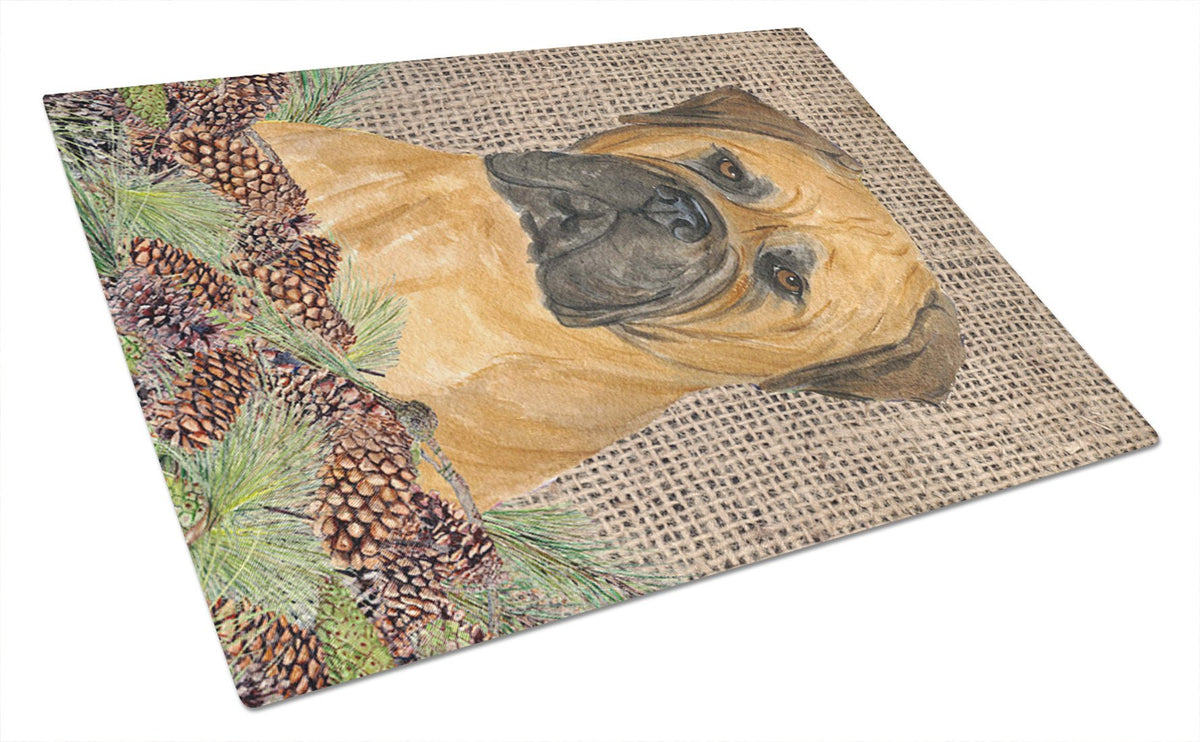 Bullmastiff Glass Cutting Board Large by Caroline&#39;s Treasures