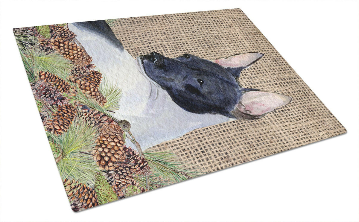 Rat Terrier Glass Cutting Board Large by Caroline&#39;s Treasures
