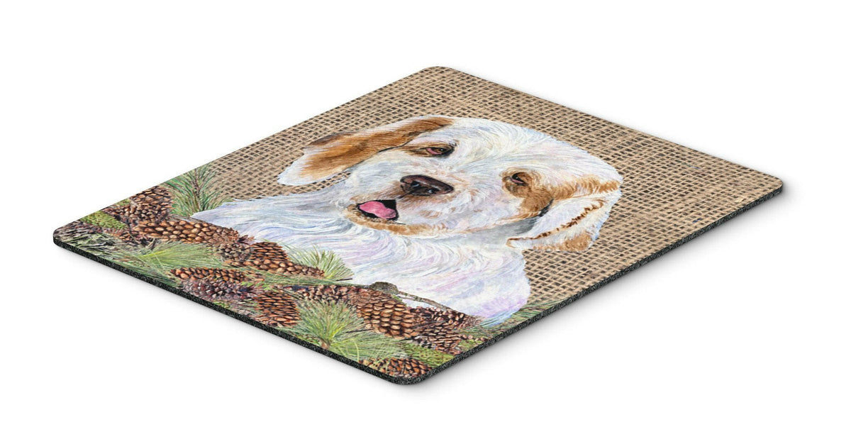 Clumber Spaniel Mouse Pad, Hot Pad or Trivet by Caroline&#39;s Treasures