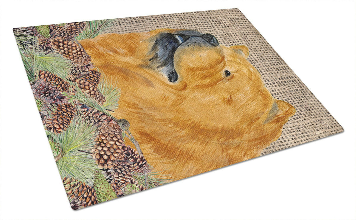 Chow Chow Glass Cutting Board Large by Caroline&#39;s Treasures