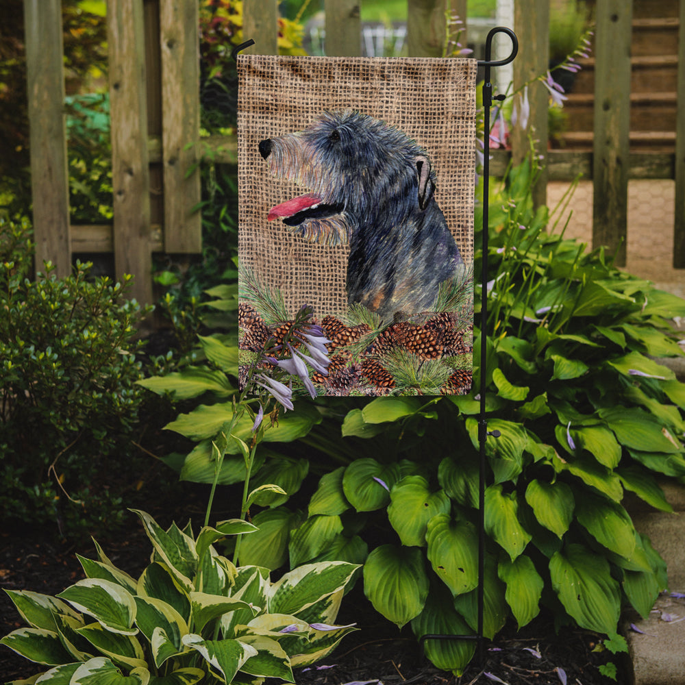 Taille du jardin du drapeau Irish Wolfhound