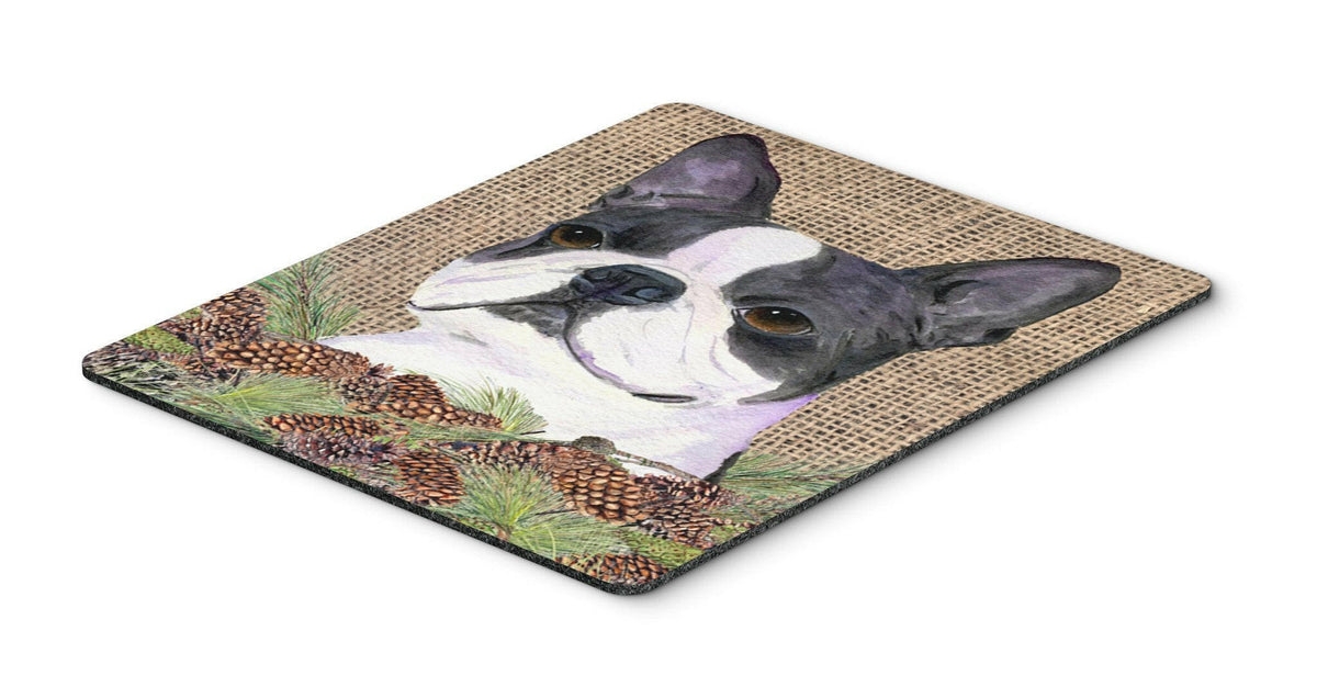 Boston Terrier Mouse Pad, Hot Pad or Trivet by Caroline&#39;s Treasures