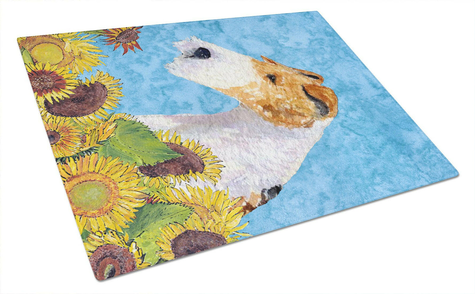 Caroline's Treasures Fox Terrier Glass Cutting Boards – Durable, Decorative Kitchen Art Large