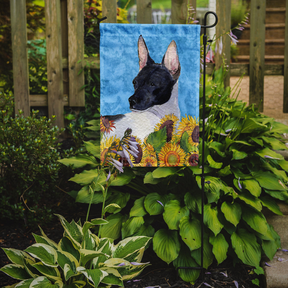 Rat Terrier Flag Garden Size