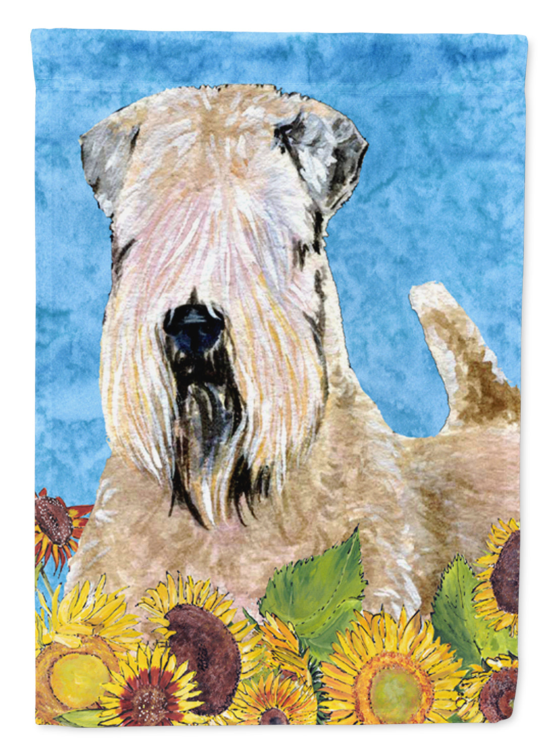 Wheaten Terrier Soft Coated Flag Canvas House Size