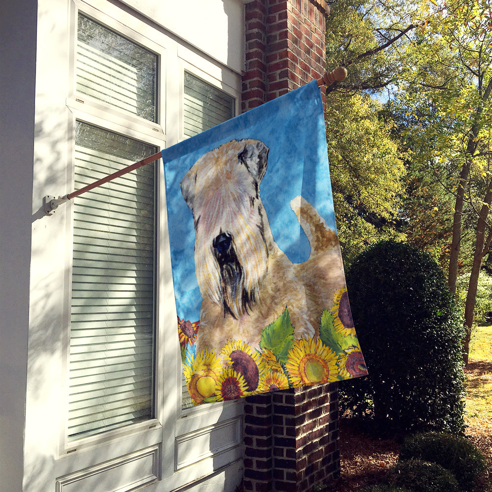 Wheaten Terrier Soft Coated Flag Canvas House Size  the-store.com.