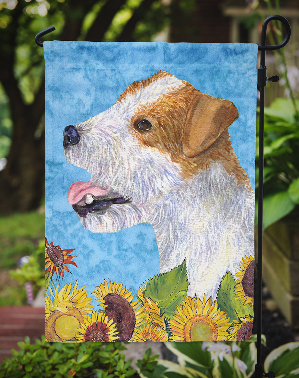Jack Russell Terrier Flag Garden Size.