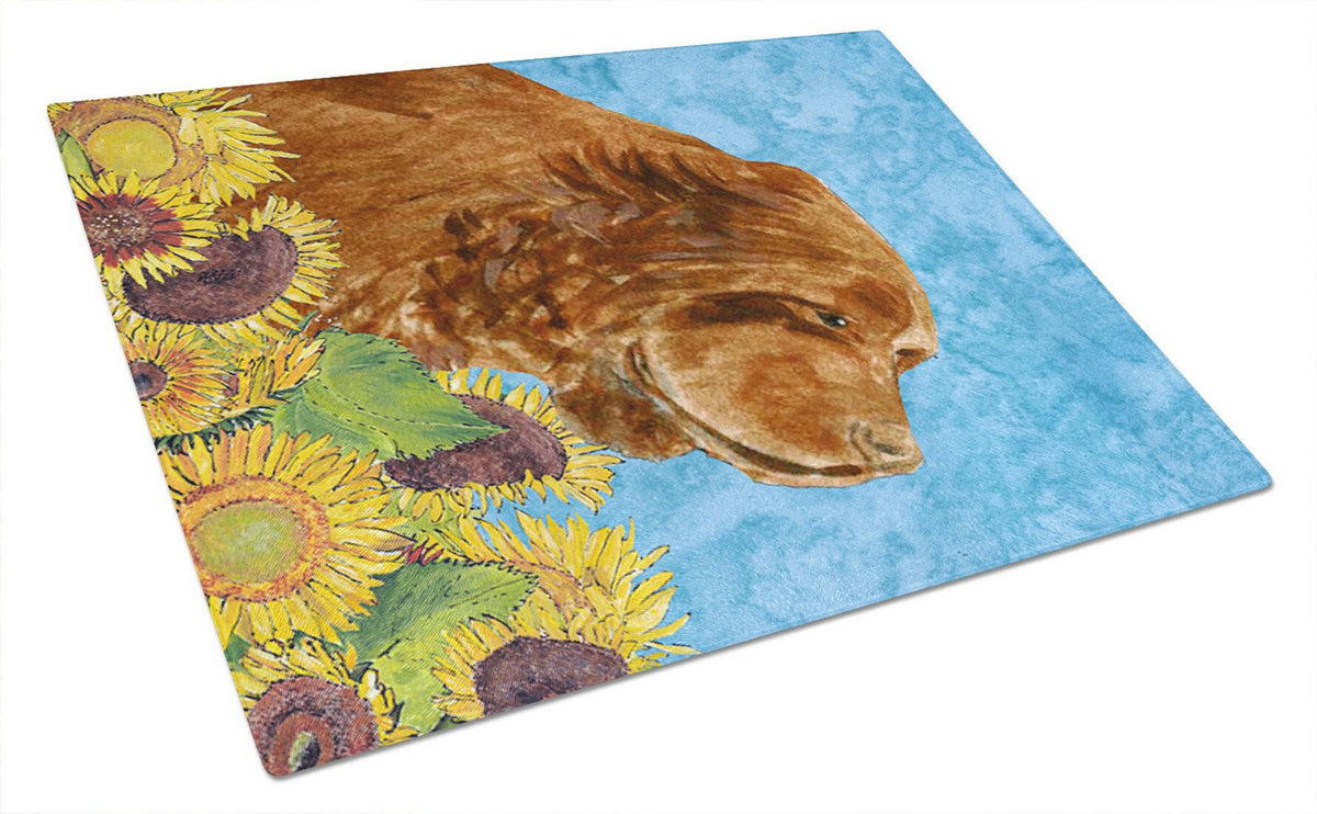 Sussex Spaniel Glass Cutting Board Large by Caroline&#39;s Treasures