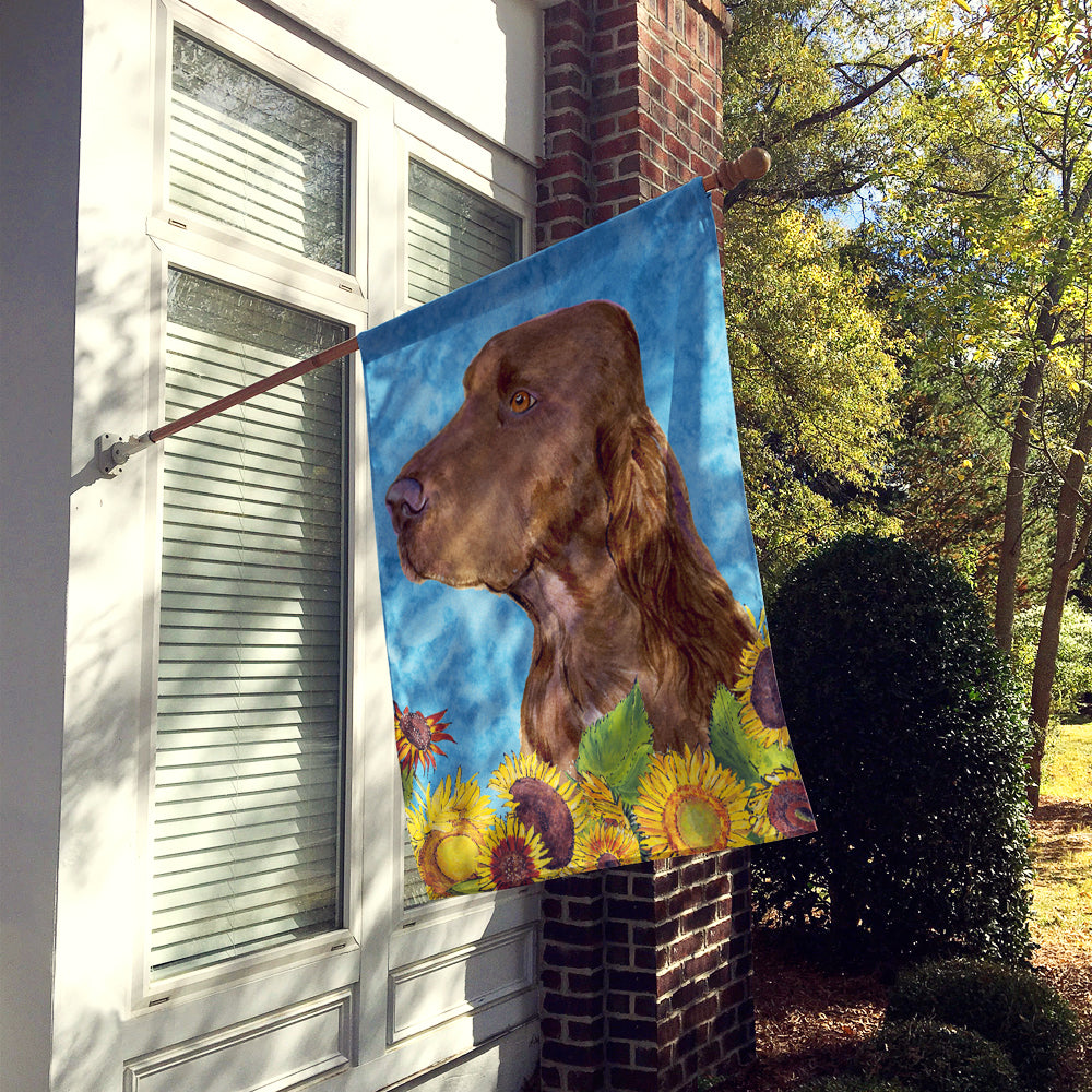 Field Spaniel Flag Canvas House Size  the-store.com.