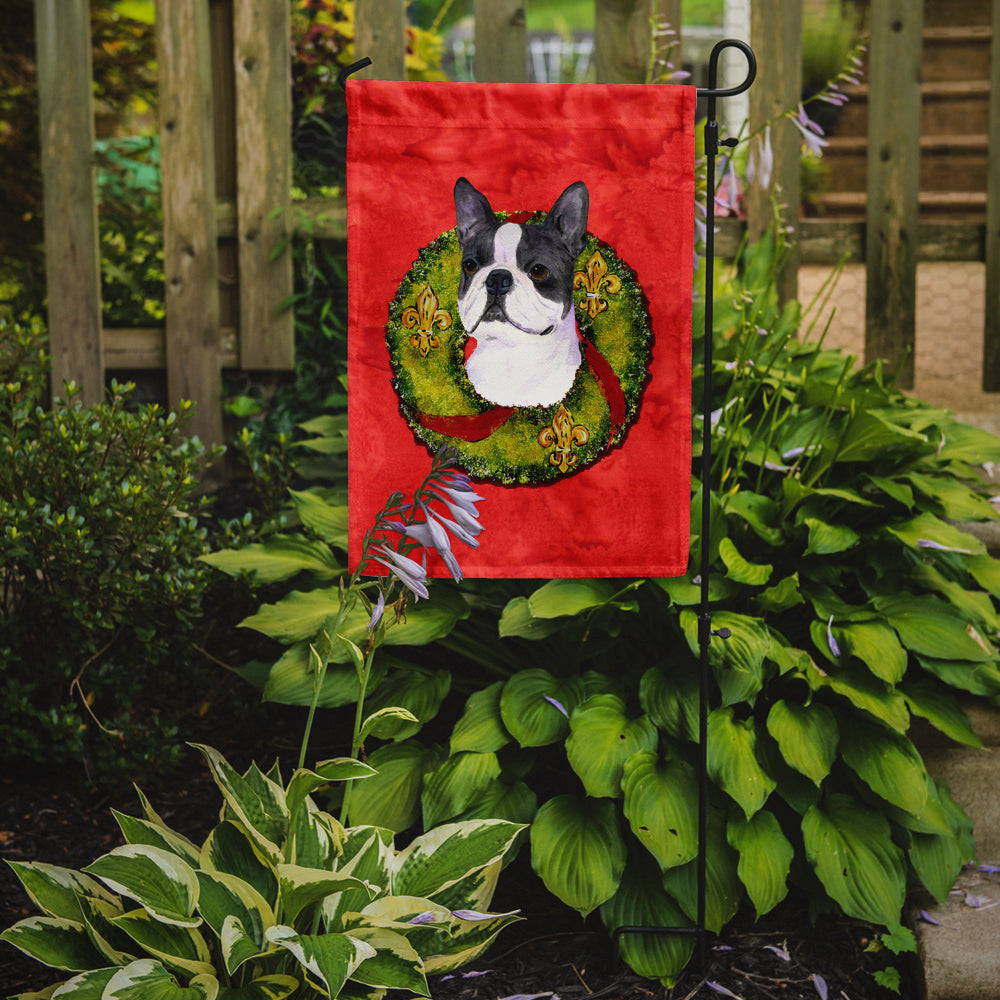 Taille du jardin du drapeau Boston Terrier