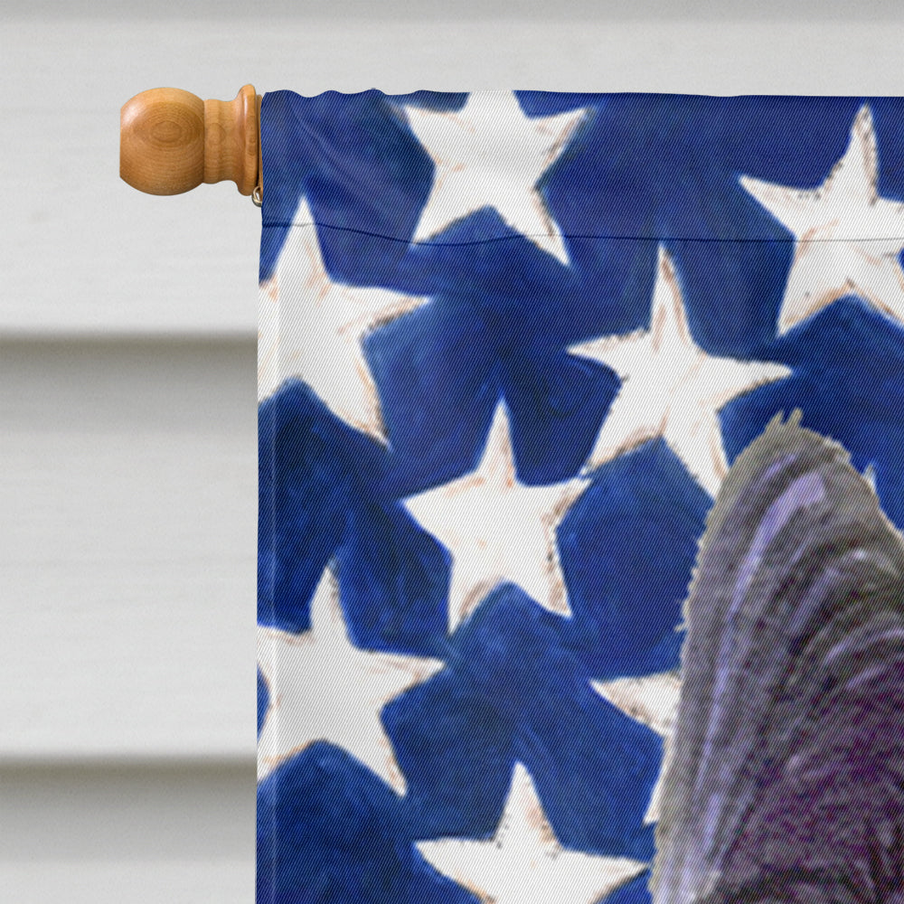 USA American Flag with Skye Terrier Flag Canvas House Size