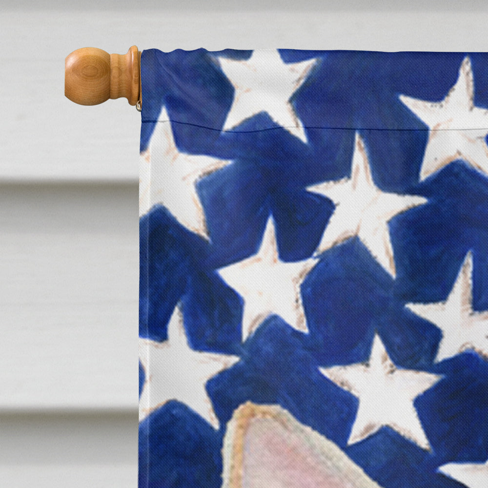 USA American Flag with Chihuahua Flag Canvas House Size
