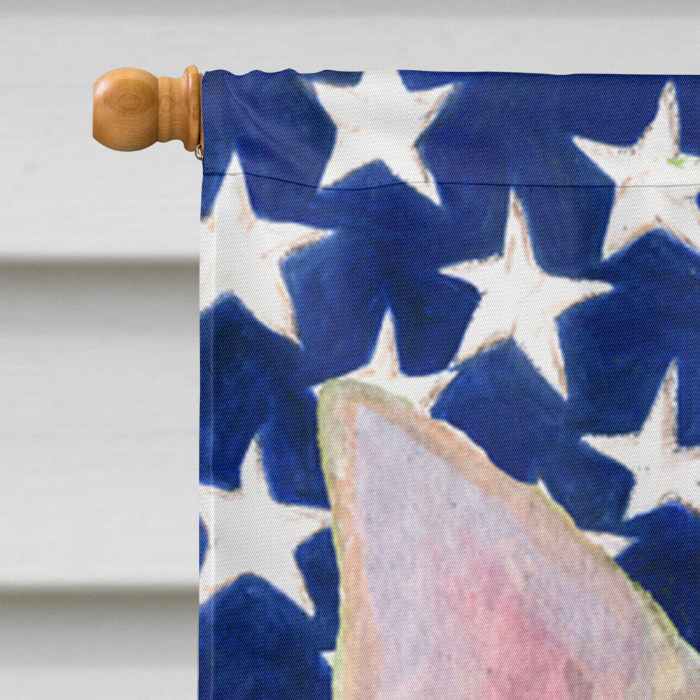 USA American Flag with Chihuahua Flag Canvas House Size  the-store.com.