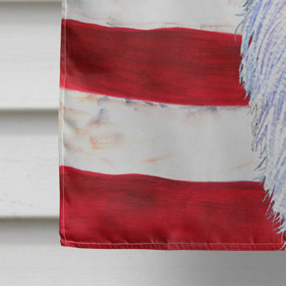 USA American Flag with Borzoi Flag Canvas House Size  the-store.com.