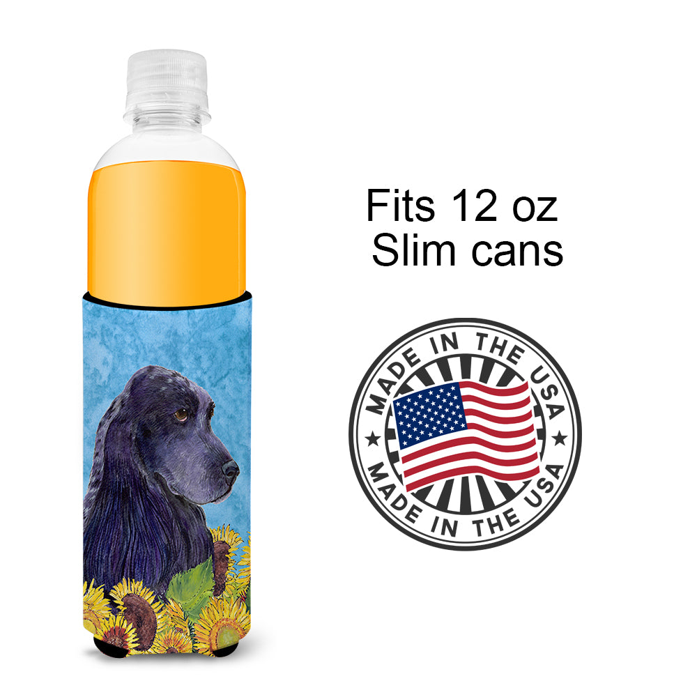 Cocker Spaniel in Summer Flowers Ultra Beverage Insulators for slim cans SS4240MUK