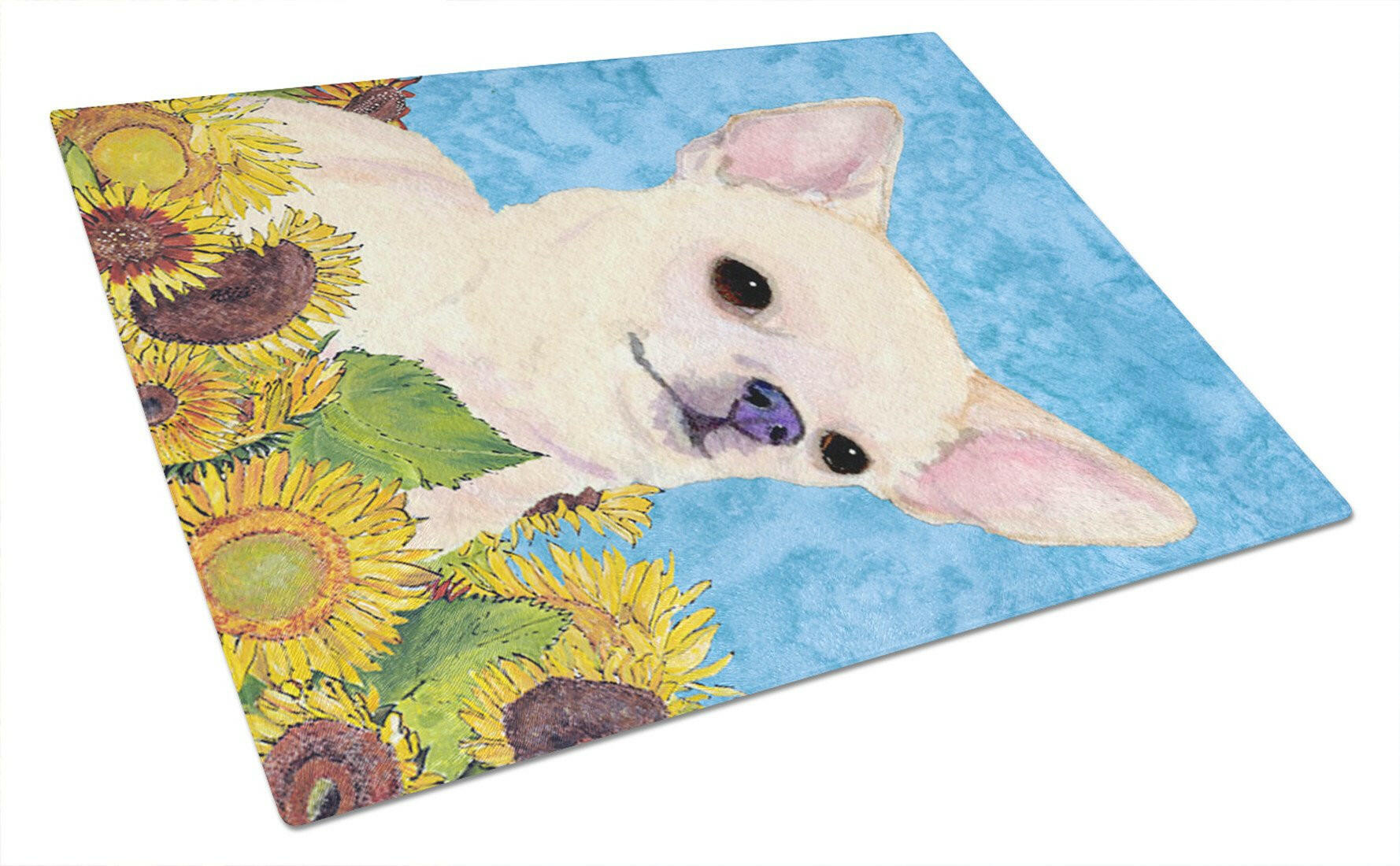 Chihuahua Glass Cutting Board Large by Caroline's Treasures
