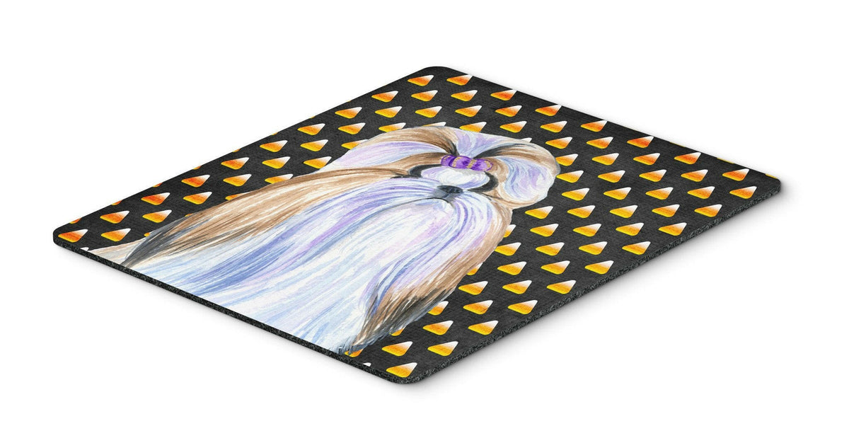 Shih Tzu Candy Corn Halloween Portrait Mouse Pad, Hot Pad or Trivet by Caroline&#39;s Treasures