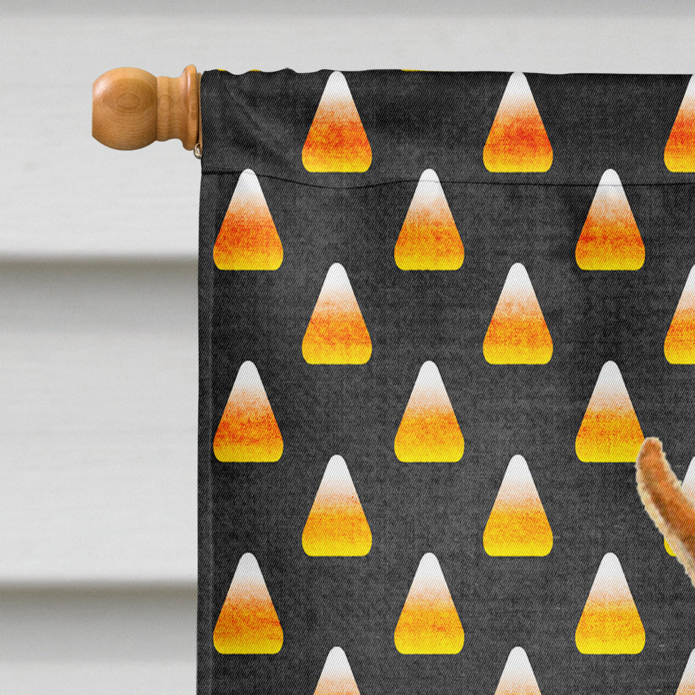 Min Pin Candy Corn Halloween Portrait Flag Canvas House Size  the-store.com.