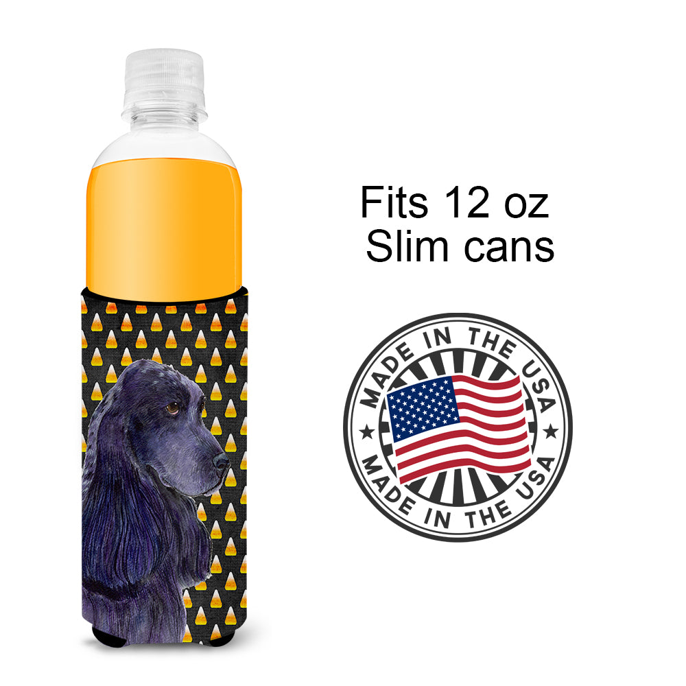 Cocker Spaniel Candy Corn Halloween Portrait Ultra Beverage Insulators for slim cans SS4264MUK.