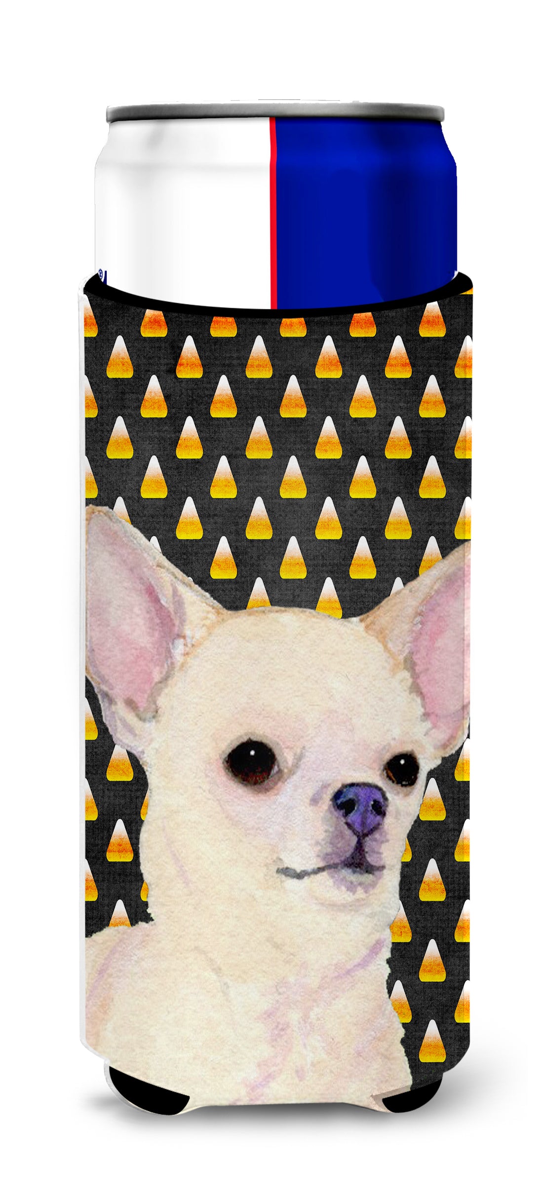 Chihuahua Candy Corn Halloween Portrait Ultra Beverage Insulators for slim cans SS4265MUK