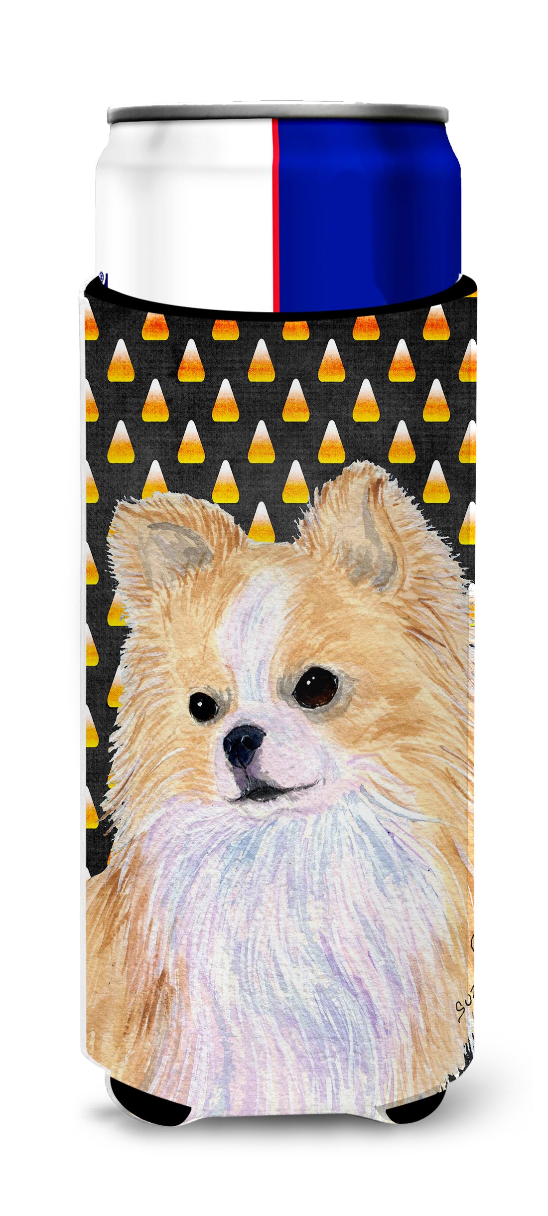Chihuahua Candy Corn Halloween Portrait Ultra Beverage Insulators for slim cans SS4266MUK