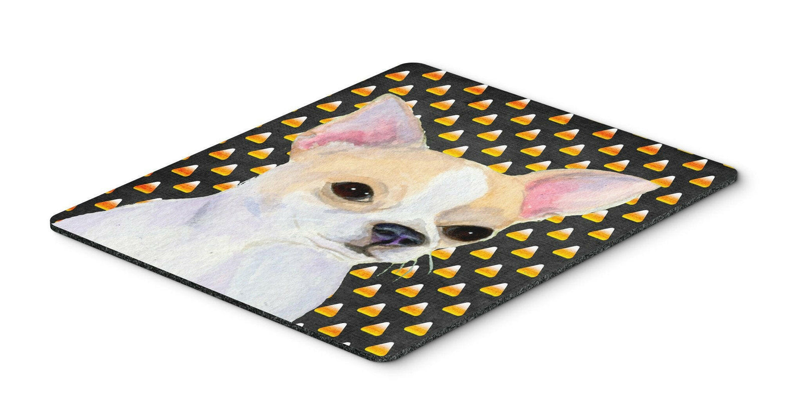 Chihuahua Candy Corn Halloween Portrait Mouse Pad, Hot Pad or Trivet by Caroline's Treasures
