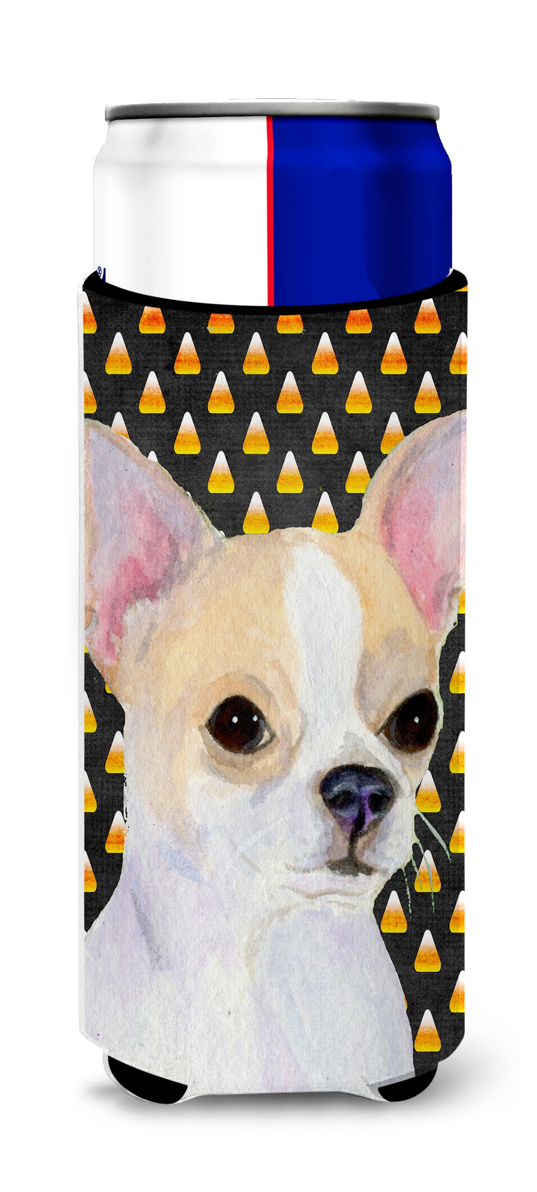 Chihuahua Candy Corn Halloween Portrait Ultra Beverage Insulators for slim cans SS4267MUK