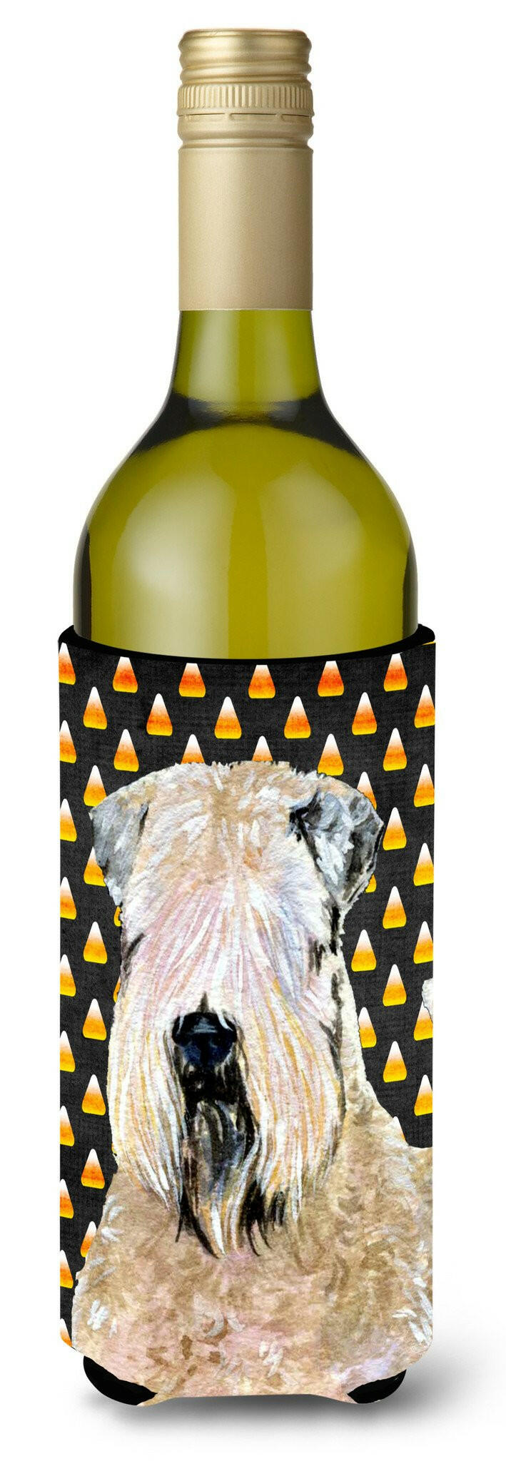 Wheaten Terrier Soft Coated   Halloween Portrait Wine Bottle Beverage Insulator Beverage Insulator Hugger by Caroline&#39;s Treasures