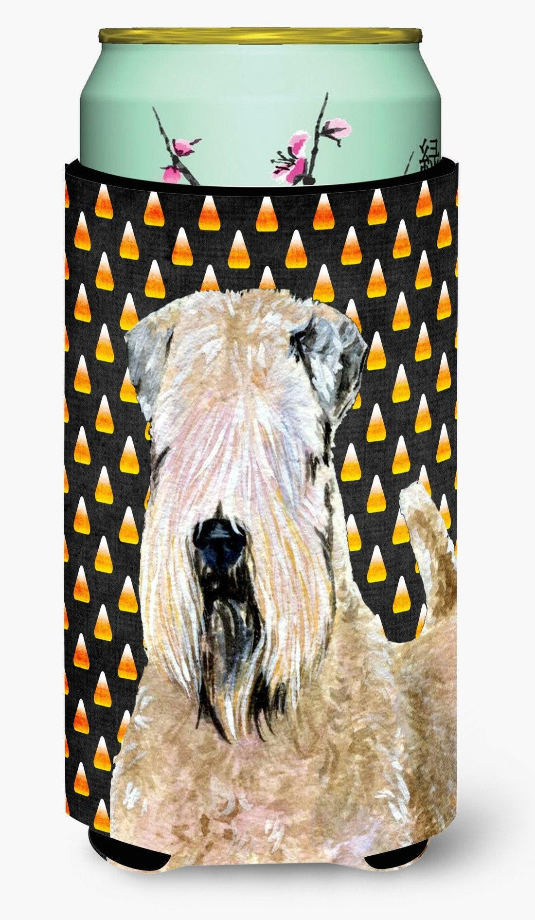 Wheaten Terrier Soft Coated   Halloween Portrait  Tall Boy Beverage Insulator Beverage Insulator Hugger by Caroline&#39;s Treasures