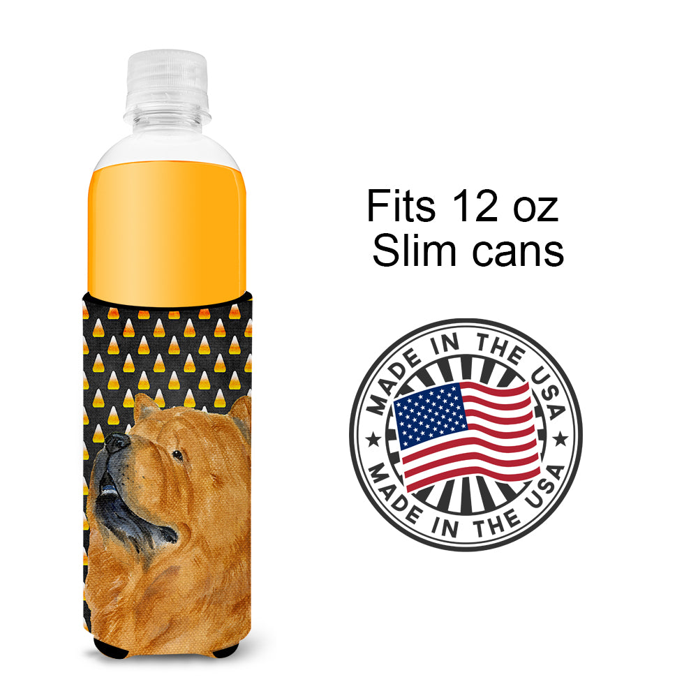Chow Chow Candy Corn Halloween Portrait Ultra Beverage Insulators for slim cans SS4295MUK.