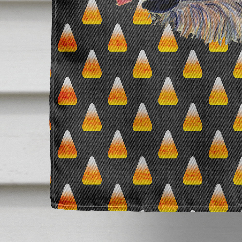 Irish Wolfhound Candy Corn Halloween Portrait Flag Canvas House Size  the-store.com.