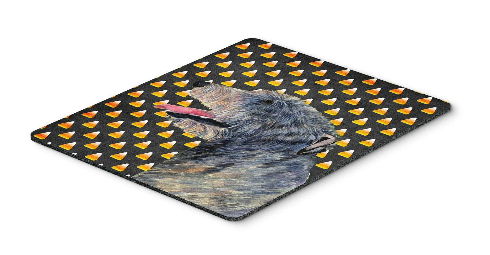 Irish Wolfhound Candy Corn Halloween Portrait Mouse Pad, Hot Pad or Trivet by Caroline's Treasures